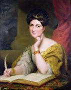George Hayter The Hon. Mrs. Caroline Norton, society beauty and author, 1832 USA oil painting artist